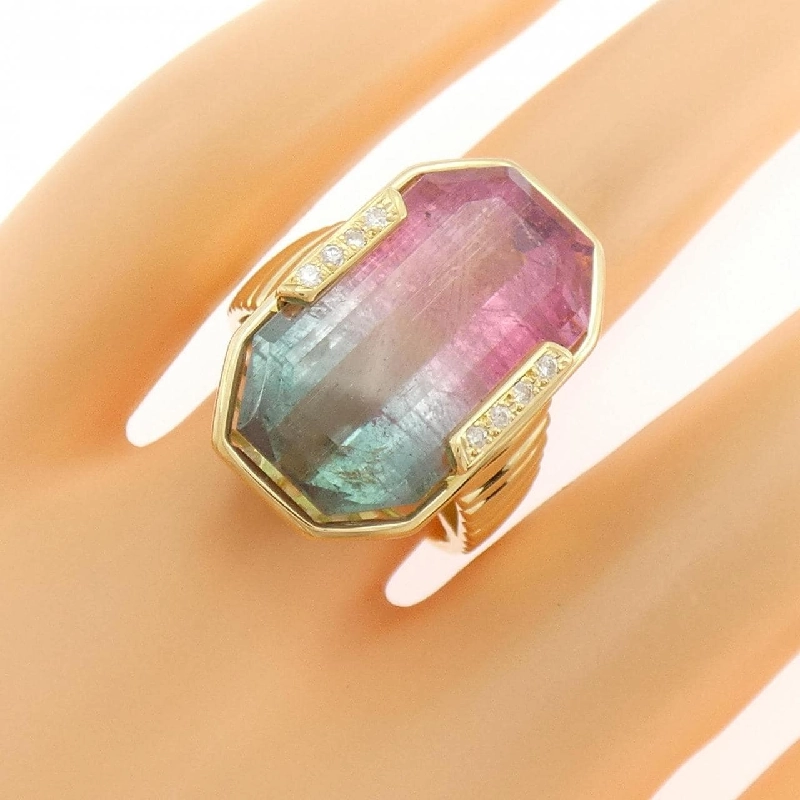Nhẫn Tourmaline K18YG 14.66CT - Hàng hiệu Chính hãng 852678
