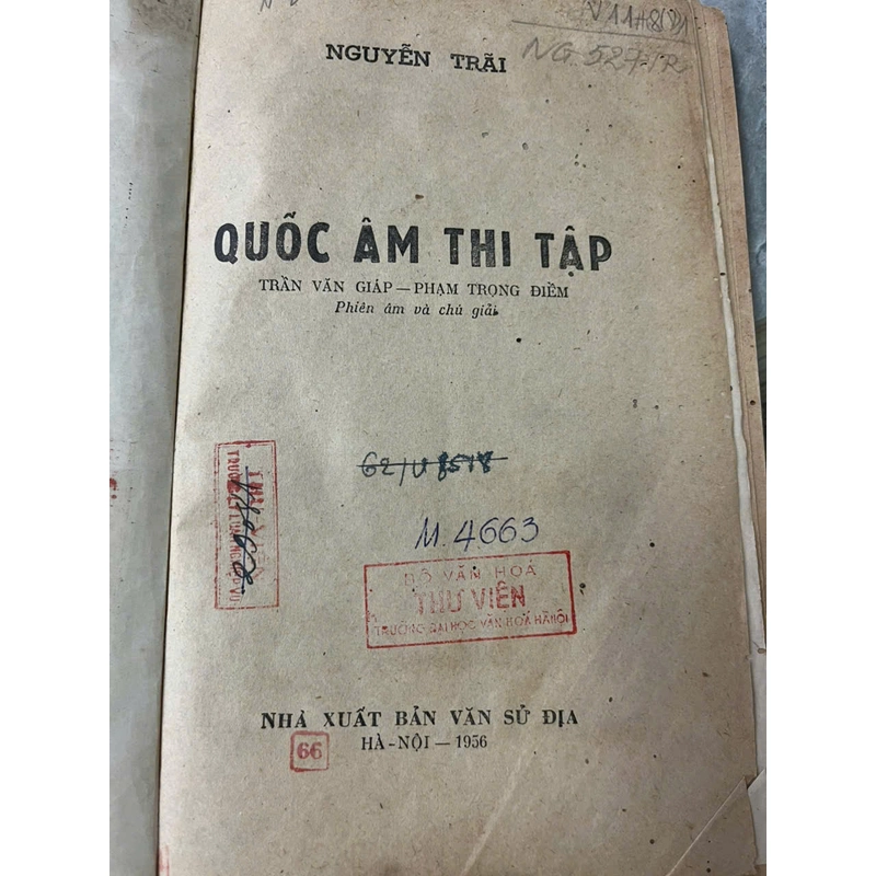 QUỐC ÂM THI TẬP- NGUYỄN TRÃI 539647