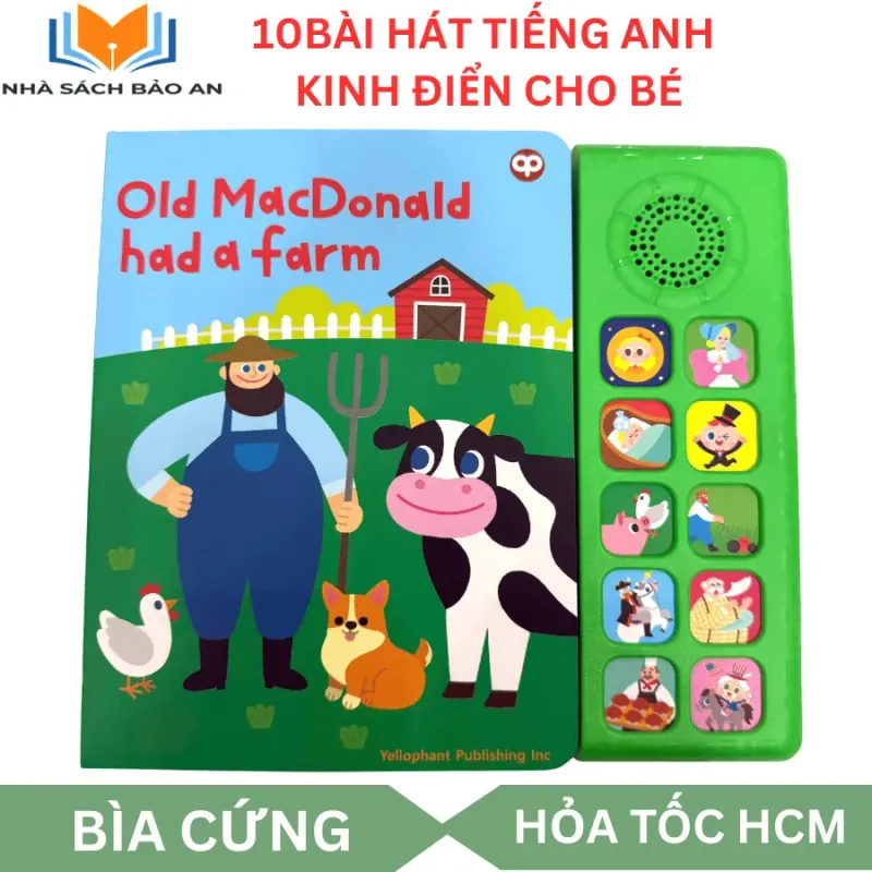 Sách nhạc tiếng anh super simple songs - Old Macdonald had a farm gồm 10 bài há 969850