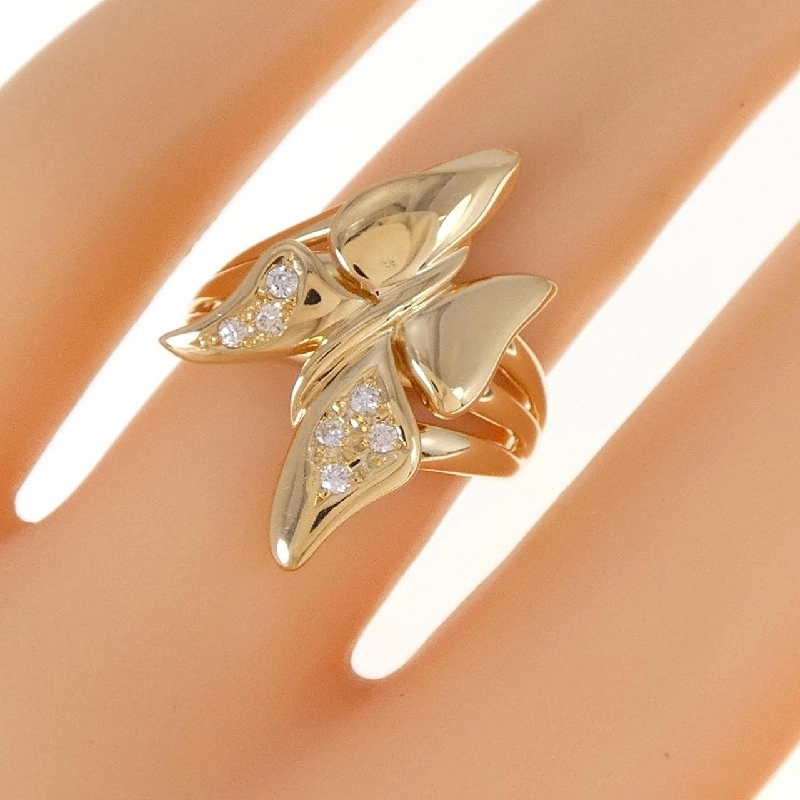 Nhẫn kim cương bướm K18YG 672089