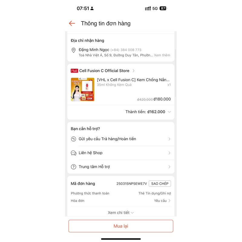 Kem chống nắng Cell Fusion C  464123