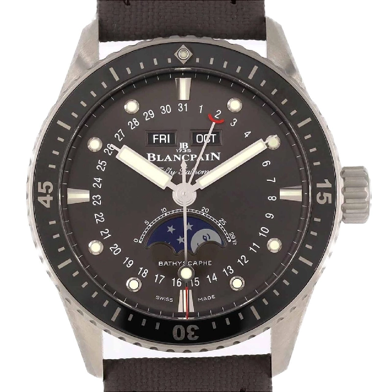 Blancpain Fifty Fathoms Bathyscaphe Complete Calendar Moon Phase 5054-1110-B52A SS Automatic - Hàng hiệu Authentic 882671