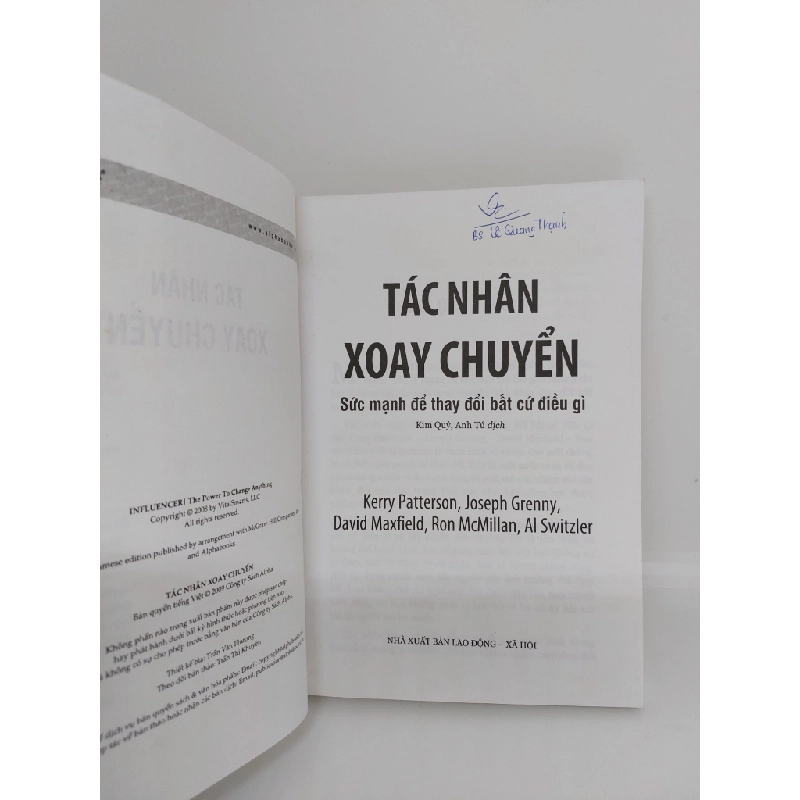 Tác nhân xoay chuyển mới 80% bị ố vàng có chữ Ký 2009 HPB.HCM0509 34215