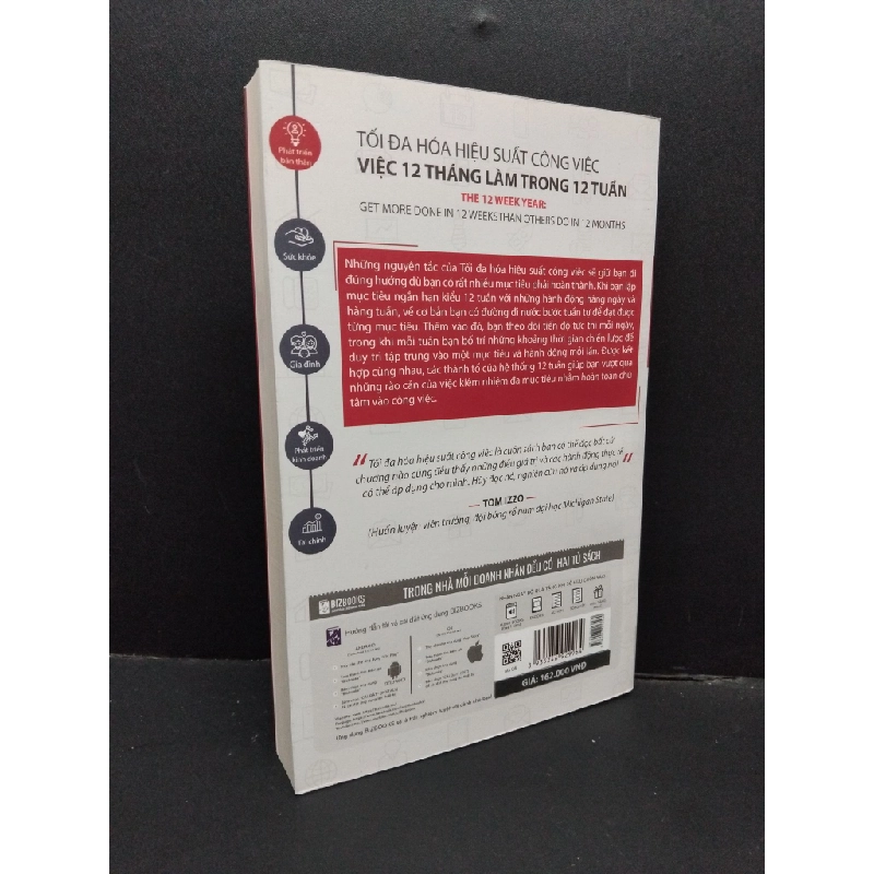 Tôi đa hoá hiệu suất công việc - việc 12 tháng làm trong 12 tuần mới 90% ố nhẹ 2021 HCM1410 KỸ NĂNG 304016