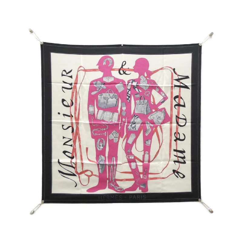 Khăn quàng cổ MONSEIEUR ET MADAME của Hermès 624787