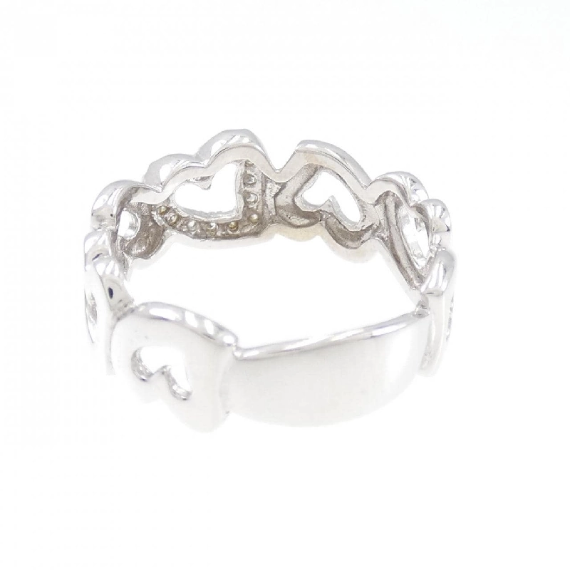 Nhẫn kim cương K14WG hình trái tim 669979