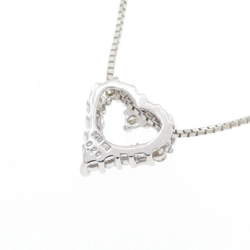 K18WG Dây chuyền kim cương hình trái tim 0.20CT - Hàng hiệu Chính hãng 861099