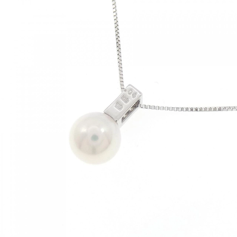 K18WG Dây chuyền ngọc trai Akoya 6.3mm - Hàng hiệu Chính hãng 856447