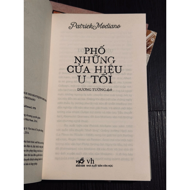 Combo 4 tác phẩm Patrick Modiano 540507