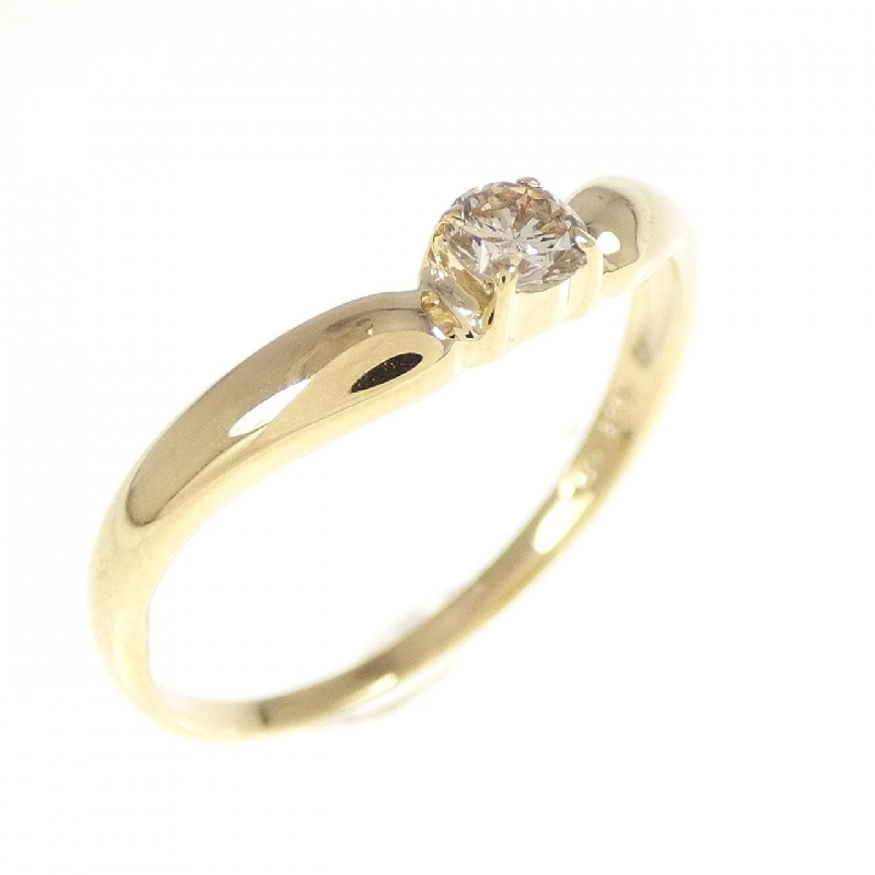 Nhẫn kim cương K18YG 0.11CT 671565