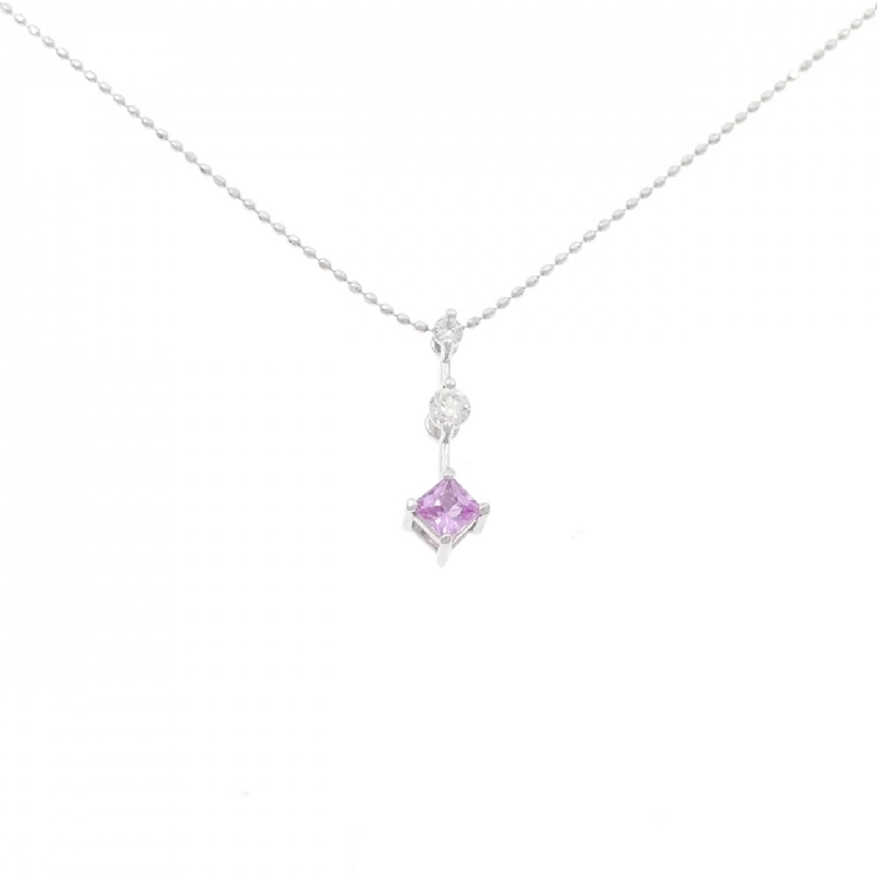 K18WG Sapphire Necklace 0.24CT - Hàng hiệu Authentic 860314