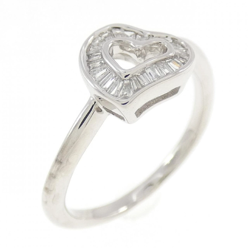 Nhẫn kim cương hình trái tim K18WG 0.13CT 668817