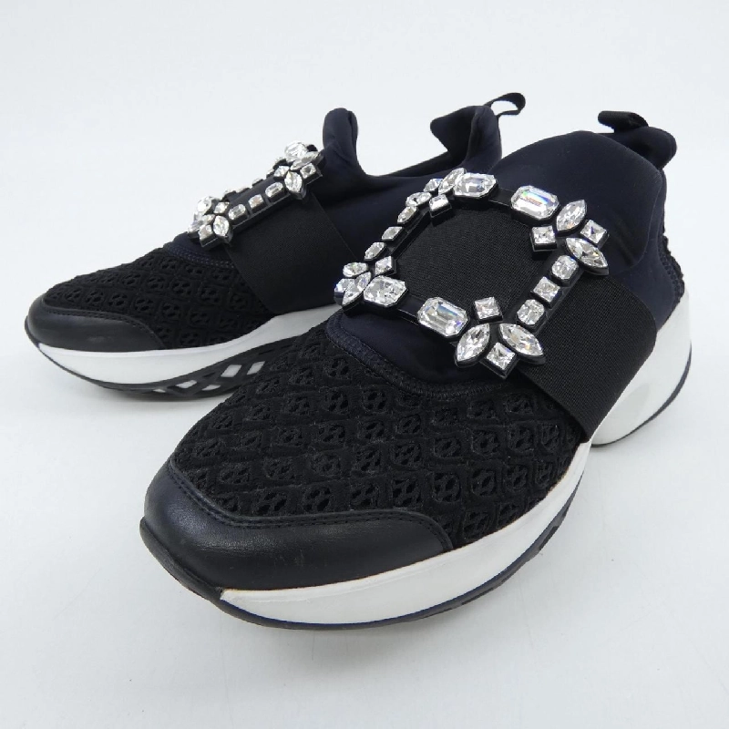 Giày sneaker ROGER VIVIER Viv' Run Strass Buckle - Hàng hiệu Authentic 828137