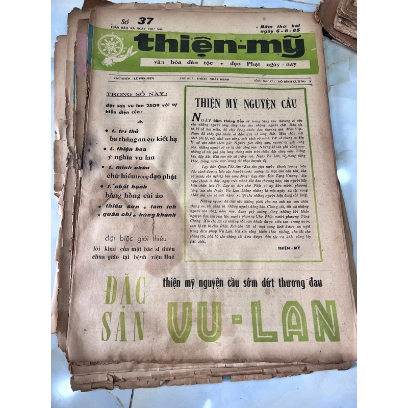 Báo Thiện Mỹ và Hải Triều Âm (Nhất Hạnh chủ bút) 500105