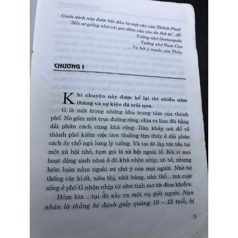 Đi tìm nhân vật mới 70% ố rách gáy có dấu mộc và viết nhẹ trang đầu 2002 Tạ Duy Anh HPB0906 SÁCH VĂN HỌC 914720