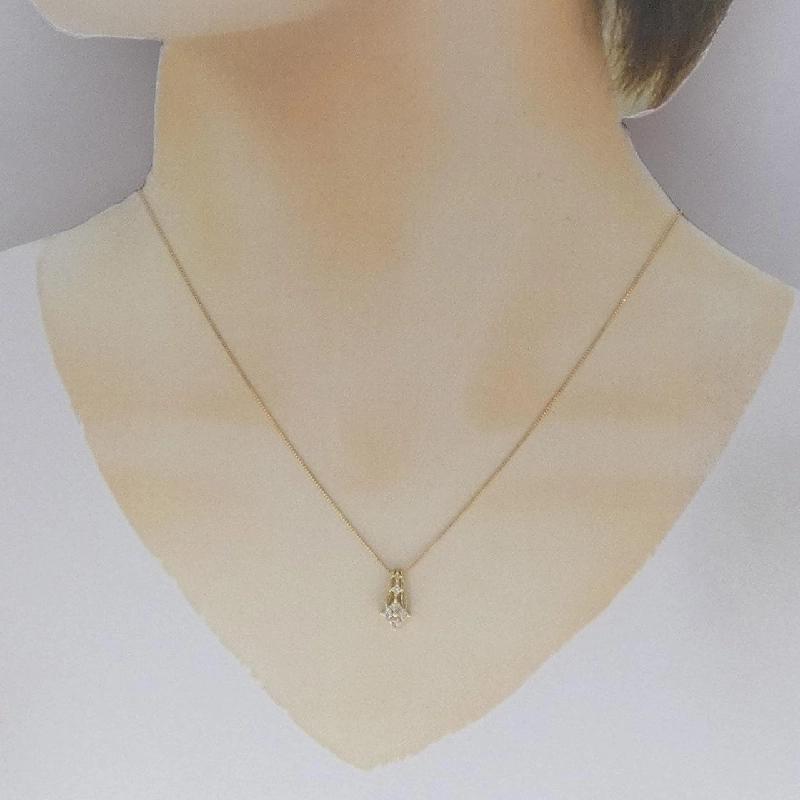 Dây chuyền kim cương K18YG 0.25CT - Hàng hiệu Authentic 857997