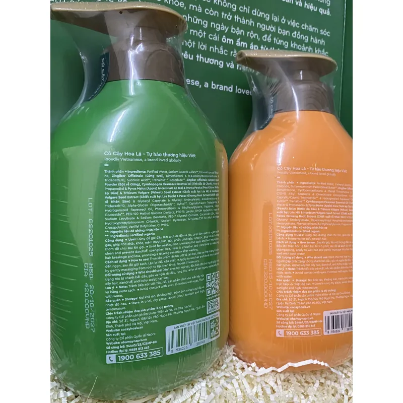 SET QUÀ 8/3 COMBO DẦU GỘI XẢ THẢO DƯỢC GỪNG SẢ CỎ CÂY HOA LÁ 500G (Date T10/2027) 934671