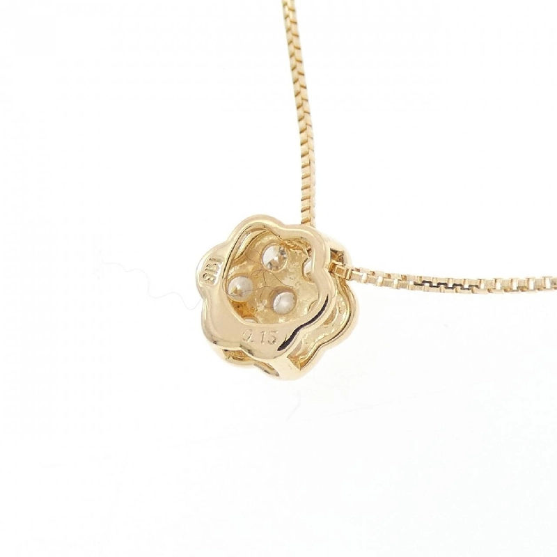 K18YG Hoa Kim Cương Dây Chuyền 0.15CT - Hàng hiệu Chính hãng 858169