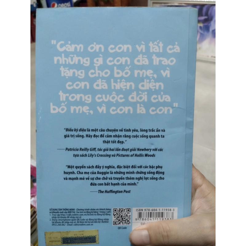 tiểu thuyết Điều Kỳ Diệu (Wonder) của tác giả R.J. Palacio.  496617