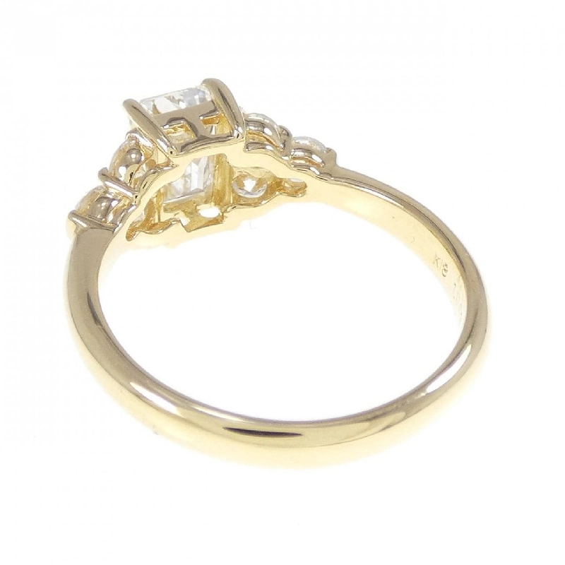 Nhẫn kim cương K18YG 1.003CT H SI2 cắt hình thoi - Hàng hiệu Authentic 872776