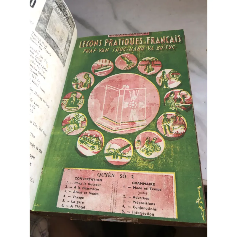 Pháp văn thực hành và bổ túc ( trọn bộ 1 2 3 4) - Nguyễn Văn Hạnh in năm 1950 990685