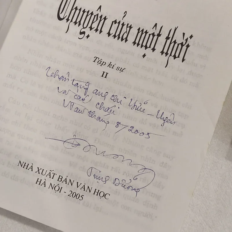 (Chữ ký tác giả) Chuyện của một thời (2 cuốn) - Trịnh Dưỡng 747953