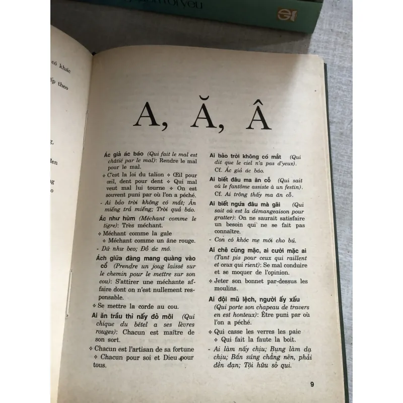 Từ điển thành ngữ, tục ngữ Việt - Pháp 778909