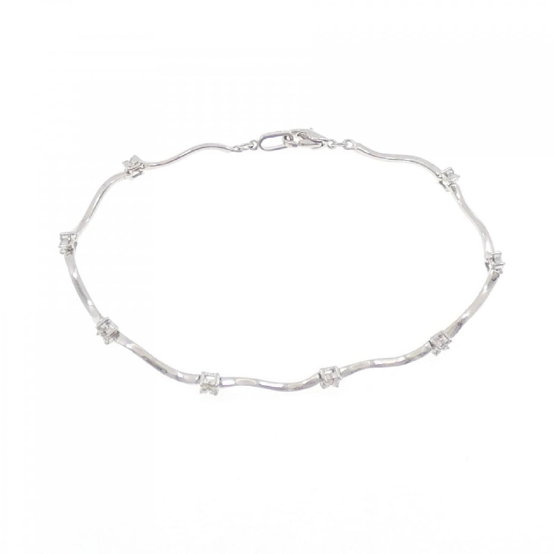 K18WG Vòng tay kim cương - Hàng hiệu Chính hãng 872529