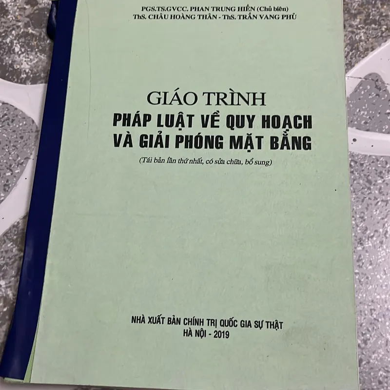 [luật đất đai] Giáo trình Pháp luật về quy hoạch và giải phóng mặt bằng (BẢN PHOTO) 381174
