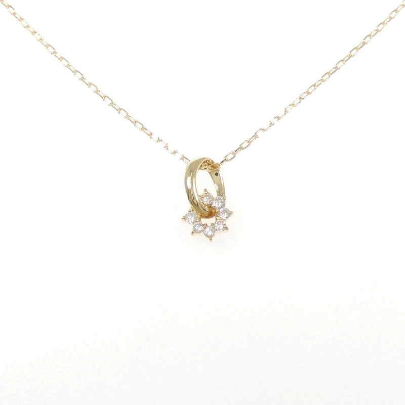 K18YG Dây chuyền kim cương 0.10CT - Hàng hiệu Chính hãng 860309