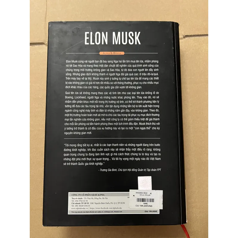 ELON MUSK: TESLA, SPACEX (BÌA CỨNG) 740999