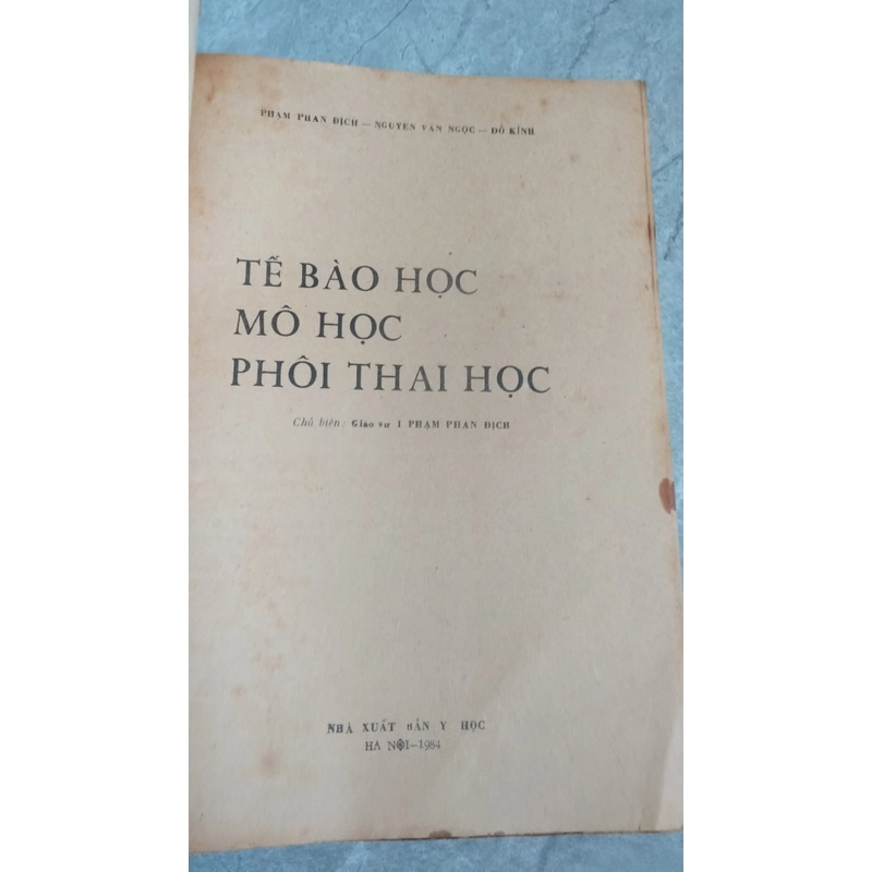 TẾ BÀO MÔ HỌC PHÔI THAI HỌC 224347