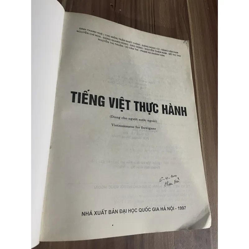 Tiếng Việt thực hành dành cho người nước ngoài , sách khổ lớn 760190