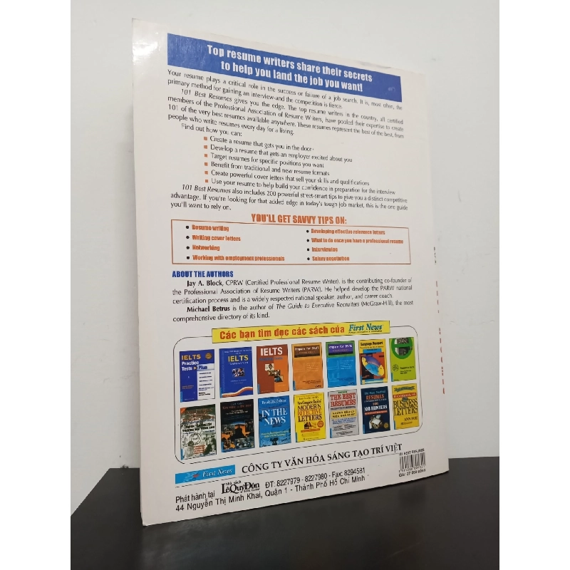 101 Mẫu Sơ Yếu Lý Lịch - Thực Tế & Hiệu Quả Nhất (2007) - Jay A. Block, Michael Betrus Mới 90% HCM.ASB2203 913834