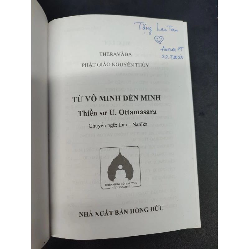 Từ vô minh đến minh mới 80% ố nhẹ có ký tên trang đầu 2017 HCM1406 Thiền sư U.Ottamasara SÁCH TÂM LINH - TÔN GIÁO - THIỀN Oreka-Blogmeo 165606