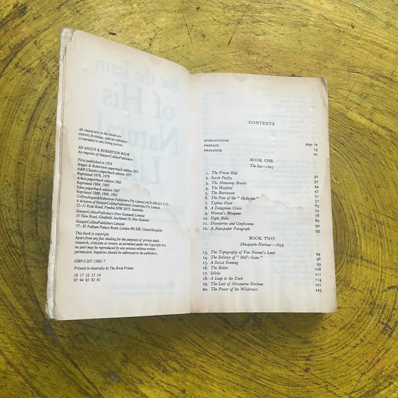 FOR THE TERM OF HIS NATURAL LIFE- MARCUS CLARKE 704266