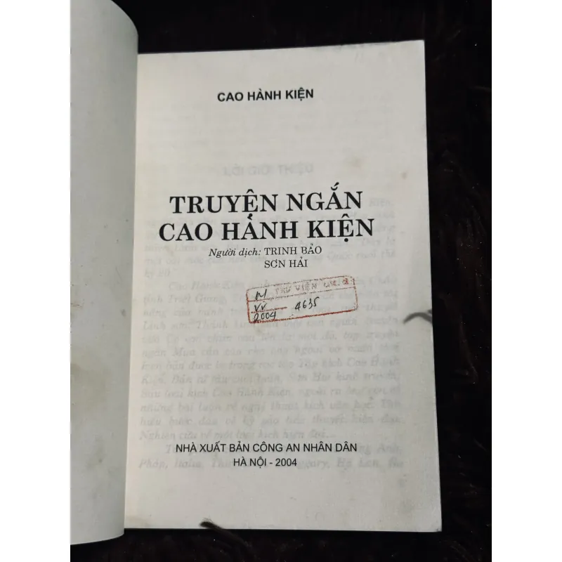 Truyện ngắn Cao Hành Kiện 975494
