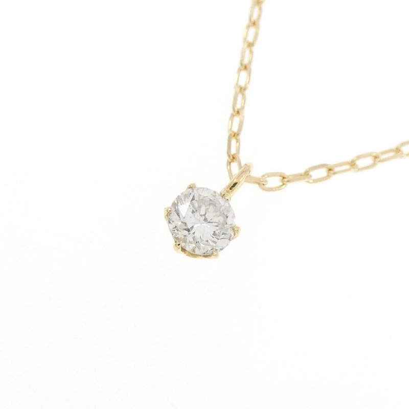 K18YG Solitaire Dây chuyền kim cương 0.15CT - Hàng hiệu Chính hãng 858344