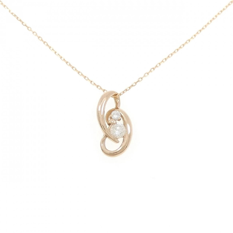 K18PG Dây chuyền kim cương 0.10CT - Hàng hiệu Chính hãng 862942