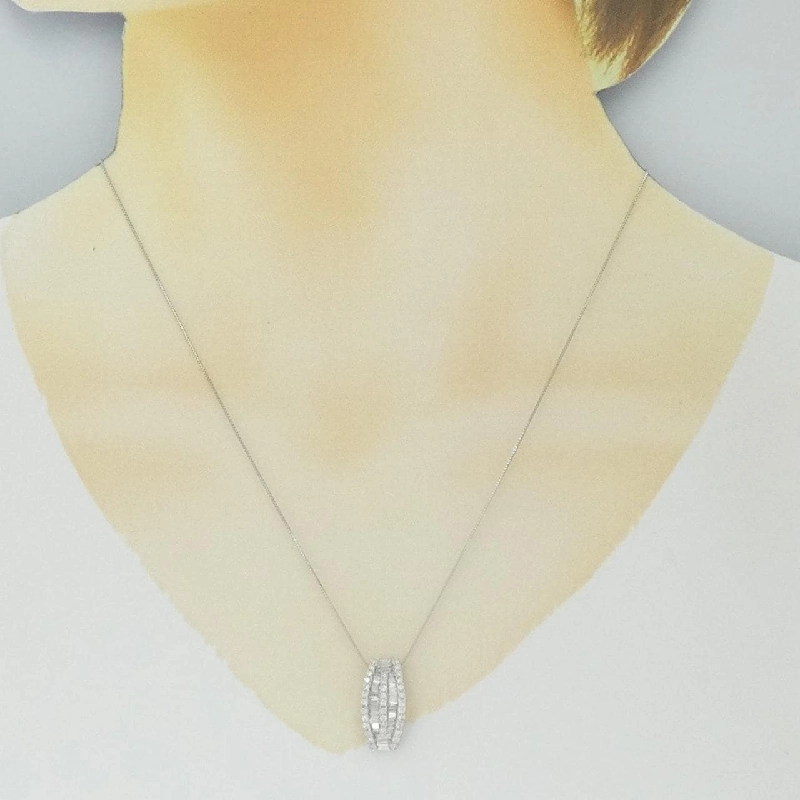 K18WG Dây chuyền kim cương 1.00CT - Hàng hiệu Chính hãng 860195