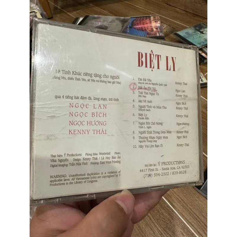 Ý CD – Biệt Ly – Ngọc Lan – Ngọc Bích – Ngọc Hương – Kenny Thái 996327