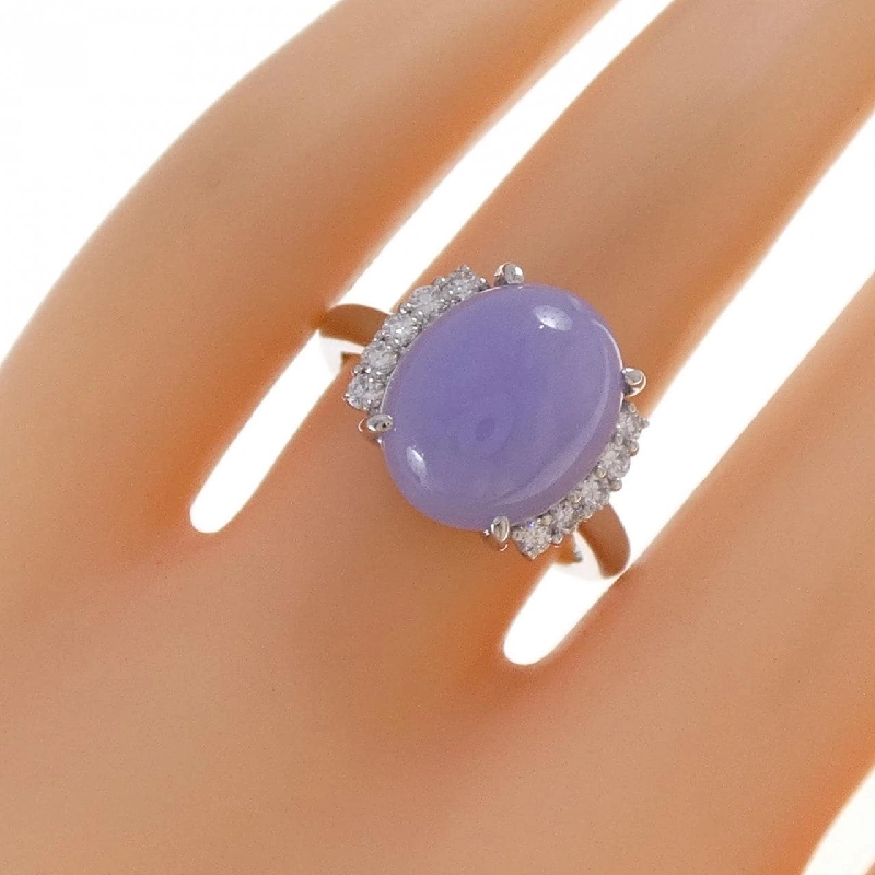 Nhẫn PT900 Ngọc Bích Lavender 7.07CT - Hàng hiệu Chính hãng 853025