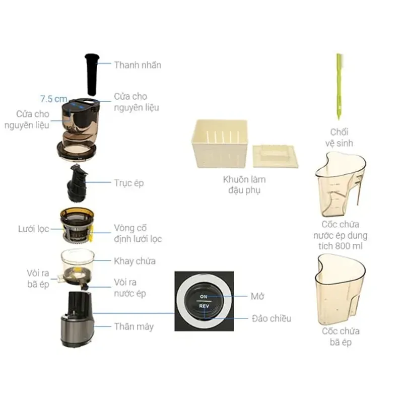 🌱 KALITE KL-599 – Máy ép chậm cho lối sống lành mạnh 780457