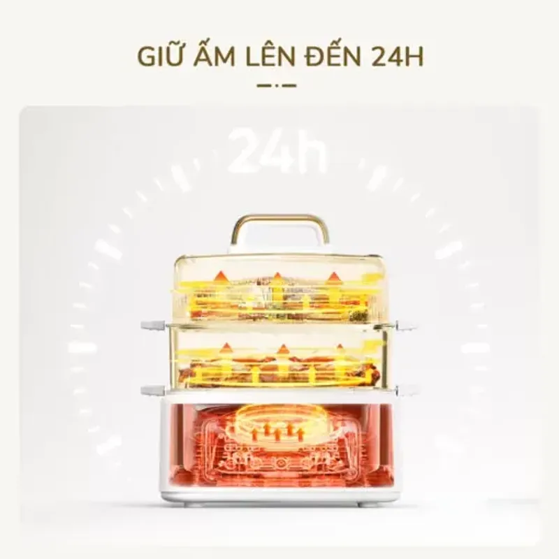 Nồi lẩu hấp đa năng UNIE UE668 10L, lòng nồi Ceramic cao cấp mới, 8 chức năng nấu 588861