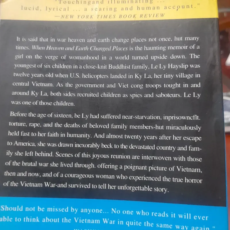 Le Ly Hayslip - WHEN HEAVEN AND EARTH CHANGED PLACES 720633