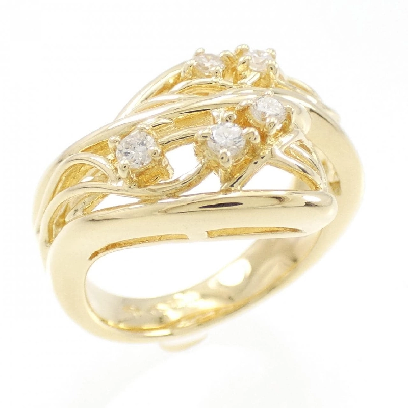 Nhẫn kim cương 750YG 673110