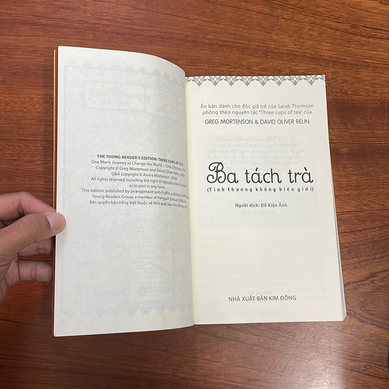 II Ba Tách Trà _ Tình Thương Không Biên Giới - Greg Mortenson, David Oliver Relin - 2011 496492