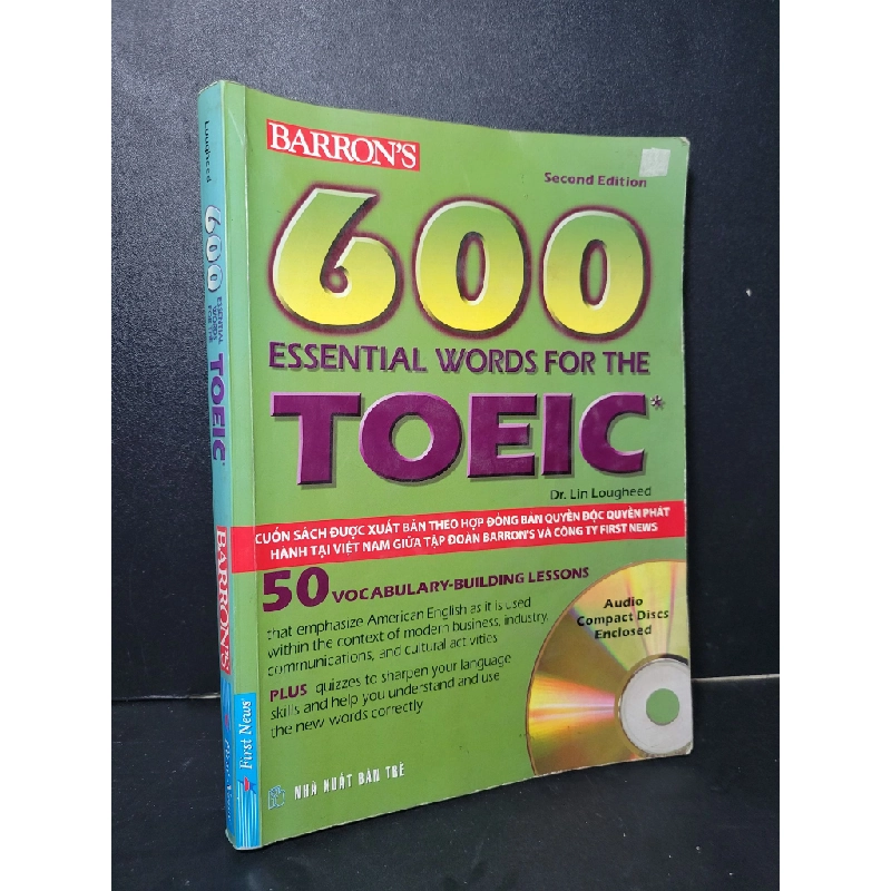 600 essential words for the Toeic mới 70% bẩn bìa, ố nhẹ, có chữ viết, highlight, tróc gáy nhẹ 2008 Dr. Lin Lougheed HCM2205 HỌC NGOẠI NGỮ 458181