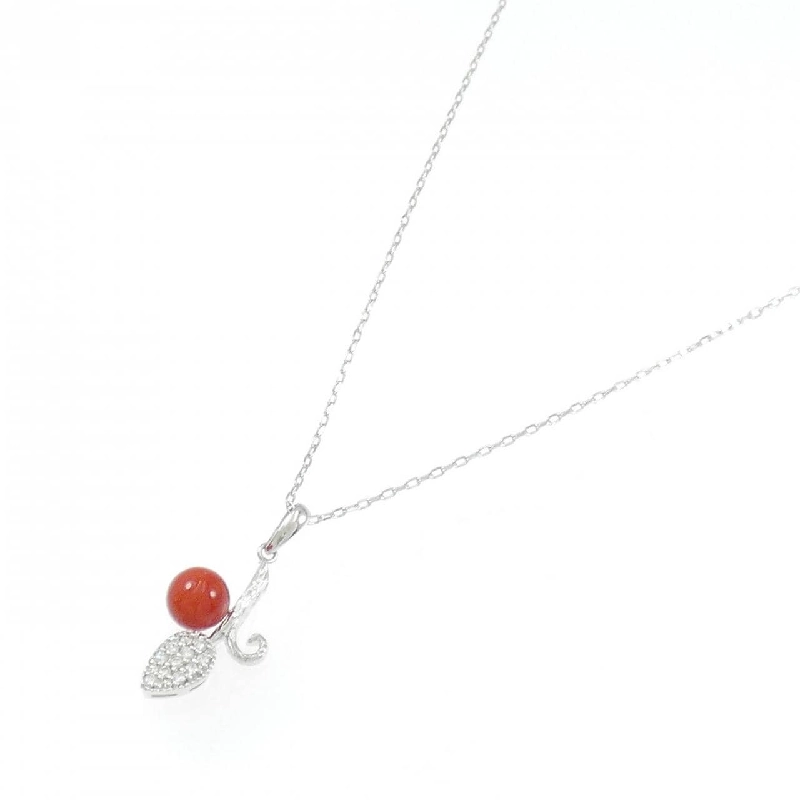 K18WG Đeo cổ san hô 6mm - Hàng hiệu Authentic 861718