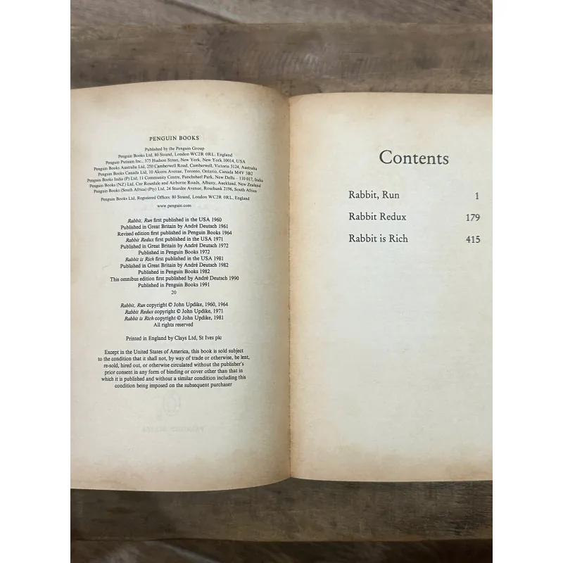 A Rabbit Omnibus - John Updike (Sách It Gặp) 738054